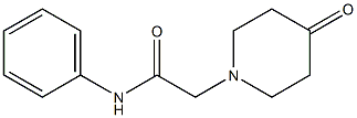 2-(4-oxopiperidin-1-yl)-N-phenylacetamide Struktur