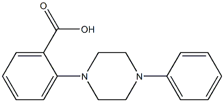 2-(4-phenylpiperazin-1-yl)benzoic acid Struktur