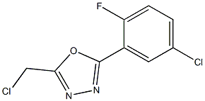 2-(5-chloro-2-fluorophenyl)-5-(chloromethyl)-1,3,4-oxadiazole Struktur