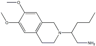 2-(6,7-dimethoxy-1,2,3,4-tetrahydroisoquinolin-2-yl)pentan-1-amine Struktur