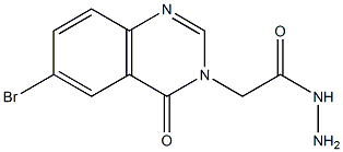 2-(6-bromo-4-oxoquinazolin-3(4H)-yl)acetohydrazide Struktur