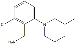 2-(aminomethyl)-3-chloro-N,N-dipropylaniline Struktur