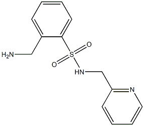 2-(aminomethyl)-N-(pyridin-2-ylmethyl)benzenesulfonamide Struktur