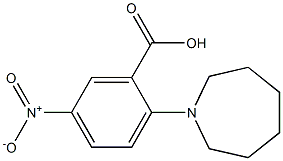 2-(azepan-1-yl)-5-nitrobenzoic acid Struktur