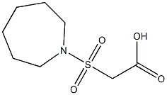 2-(azepane-1-sulfonyl)acetic acid Struktur