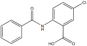 2-(benzoylamino)-5-chlorobenzoic acid Struktur