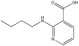 2-(butylamino)pyridine-3-carboxylic acid Struktur