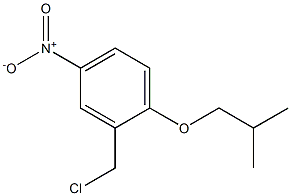 2-(chloromethyl)-1-(2-methylpropoxy)-4-nitrobenzene Struktur