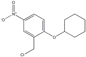 2-(chloromethyl)-1-(cyclohexyloxy)-4-nitrobenzene Struktur