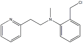 2-(chloromethyl)-N-methyl-N-[2-(pyridin-2-yl)ethyl]aniline Struktur