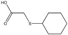 2-(cyclohexylsulfanyl)acetic acid Struktur