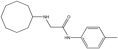 2-(cyclooctylamino)-N-(4-methylphenyl)acetamide Struktur