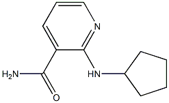 2-(cyclopentylamino)pyridine-3-carboxamide Struktur