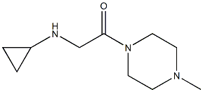 2-(cyclopropylamino)-1-(4-methylpiperazin-1-yl)ethan-1-one Struktur