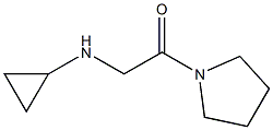 2-(cyclopropylamino)-1-(pyrrolidin-1-yl)ethan-1-one Struktur