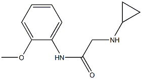 2-(cyclopropylamino)-N-(2-methoxyphenyl)acetamide Struktur