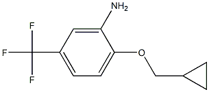 2-(cyclopropylmethoxy)-5-(trifluoromethyl)aniline Struktur