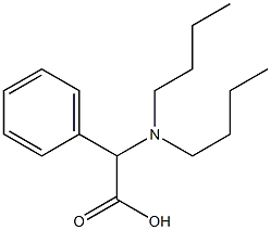 2-(dibutylamino)-2-phenylacetic acid Struktur