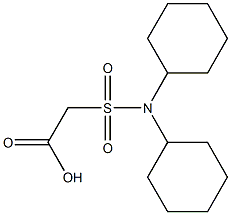 2-(dicyclohexylsulfamoyl)acetic acid Struktur