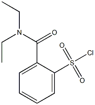 2-(diethylcarbamoyl)benzene-1-sulfonyl chloride Struktur