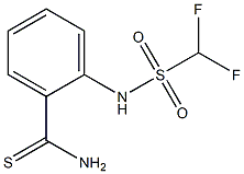 2-(difluoromethanesulfonamido)benzene-1-carbothioamide Struktur