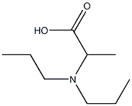 2-(dipropylamino)propanoic acid Struktur