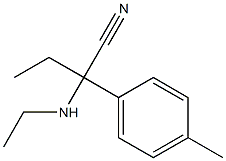 2-(ethylamino)-2-(4-methylphenyl)butanenitrile Struktur