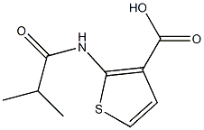 2-(isobutyrylamino)thiophene-3-carboxylic acid Struktur