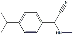 2-(methylamino)-2-[4-(propan-2-yl)phenyl]acetonitrile Struktur