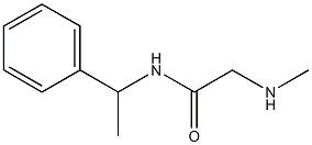 2-(methylamino)-N-(1-phenylethyl)acetamide Struktur