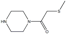 2-(methylsulfanyl)-1-(piperazin-1-yl)ethan-1-one Struktur