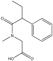 2-(N-methyl-2-phenylbutanamido)acetic acid Struktur