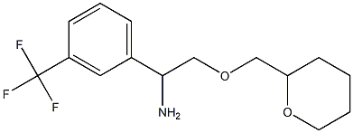 2-(oxan-2-ylmethoxy)-1-[3-(trifluoromethyl)phenyl]ethan-1-amine Struktur