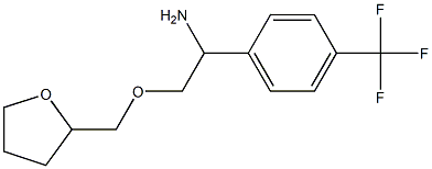 2-(oxolan-2-ylmethoxy)-1-[4-(trifluoromethyl)phenyl]ethan-1-amine Struktur