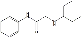 2-(pentan-3-ylamino)-N-phenylacetamide Struktur