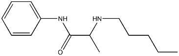 2-(pentylamino)-N-phenylpropanamide Struktur