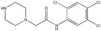 2-(piperazin-1-yl)-N-(2,4,5-trichlorophenyl)acetamide Struktur