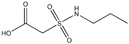 2-(propylsulfamoyl)acetic acid Struktur