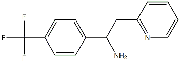 2-(pyridin-2-yl)-1-[4-(trifluoromethyl)phenyl]ethan-1-amine Struktur