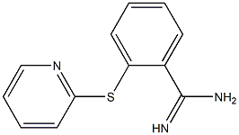 2-(pyridin-2-ylsulfanyl)benzene-1-carboximidamide Struktur