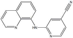 2-(quinolin-8-ylamino)isonicotinonitrile Struktur