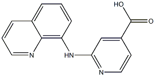 2-(quinolin-8-ylamino)pyridine-4-carboxylic acid Struktur