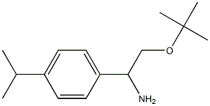 2-(tert-butoxy)-1-[4-(propan-2-yl)phenyl]ethan-1-amine Struktur