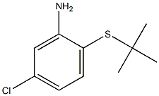 2-(tert-butylsulfanyl)-5-chloroaniline Struktur