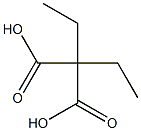 2,2-diethylpropanedioic acid Struktur