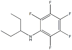 2,3,4,5,6-pentafluoro-N-(pentan-3-yl)aniline Struktur