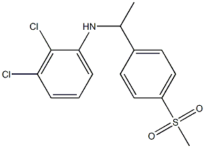 2,3-dichloro-N-[1-(4-methanesulfonylphenyl)ethyl]aniline Struktur