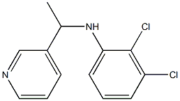 2,3-dichloro-N-[1-(pyridin-3-yl)ethyl]aniline Struktur