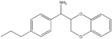 2,3-dihydro-1,4-benzodioxin-2-yl(4-propylphenyl)methanamine Struktur