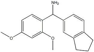 2,3-dihydro-1H-inden-5-yl(2,4-dimethoxyphenyl)methanamine Struktur